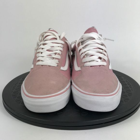 Vans Old Skool Pink/White Athletic Skate Casual Shoes Women’s Size 9 - Picture 2 of 12